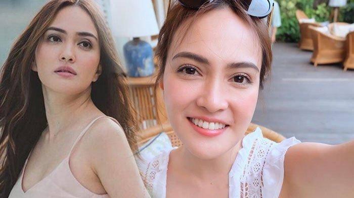 FOTO Artis Shandy Aulia tanpa Bra Curi Perhatian, Pose Hot Mom Gaun