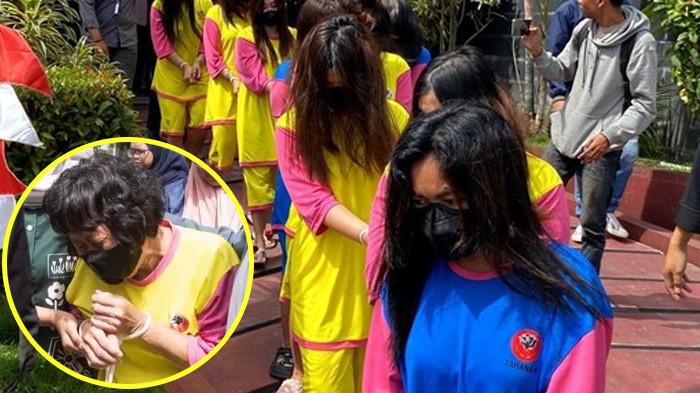 SINDIKAT PERDAGANGAN BAYI: Ditreskrimum Polda Jabar berhasil menangkap 13 orang tersangka tindak pidana penjualan orang (TPPO). Ke 13 orang tersangka perempuan itu langsung diamankan ke Ditreskrimum Polda Jabar pada Senin (14/7/2025). Mereka diduga sindikat penjualan 25 bayi dari Jawa Barat. Namun, baru 6 bayi yang diamankan dari pelaku. Para tersangka dihadirkan dalam konferensi pers di Markas Polda Jawa Barat, Kota Bandung, Kamis (17/7/2025). (Kolase Istimewa/Tribun Jabar/Tangkapan Layar Google)