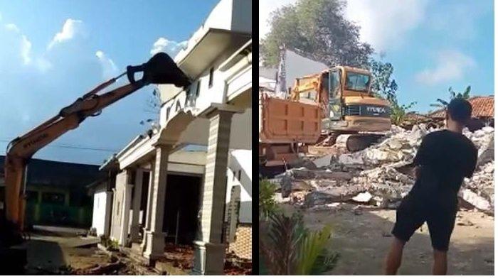 Suami robohkan rumah ratusan juta di Pamekasan usai bercerai, ungkit perlakuan mantan istri