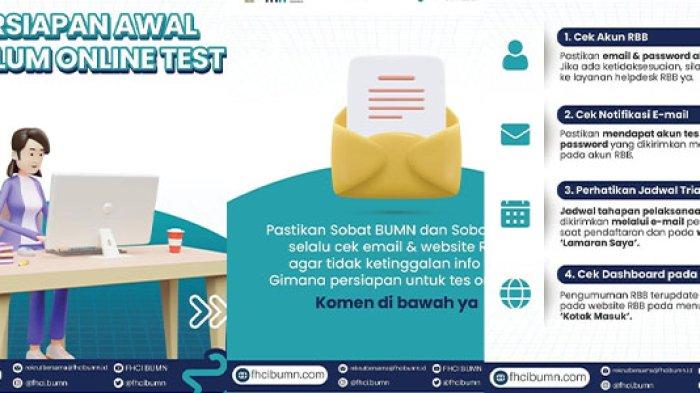 Persiapan awal sebelum tes online tahap 1 pada Rekrutmen Bersama BUMN 2023.