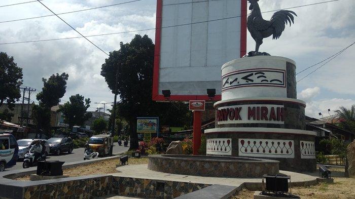 Tugu Dayok Mirah yang terletak di Jalan Ahmad Yani Kota Pematangsiantar, Jumat (10/1/2020).