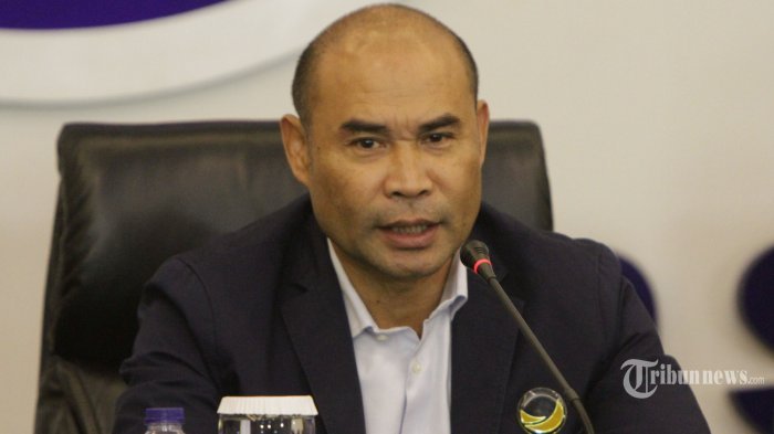 Politisi Partai Nasdem Victor Laiskodat. (TRIBUNNEWS/HERUDIN)