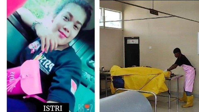 Inilah Sosok SR (kiri) wanita poliandri di Bone, Sulawesi Selatan yang berduka karena suami kedua dibunuh suami ketiga, jasad kini diotopsi (kanan)