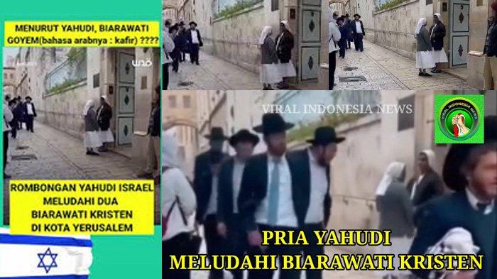 PELECEHAN DI YERUSALEM - Sekelompok Yahudi Israel meludahi Biarawati dan umat Kristen lainnya di depan Gereja di Kota Tua Yerusalem, Polisi Israel pun dikabarkan telah menangkap lima orang yang dicurigai meludahi umat Kristen di depan gereja di Kota Tua Yerusalem tersebut. Namun, tidak ada rincian yang diberikan mengenai identitas orang-orang yang ditangkap. (istimewa)