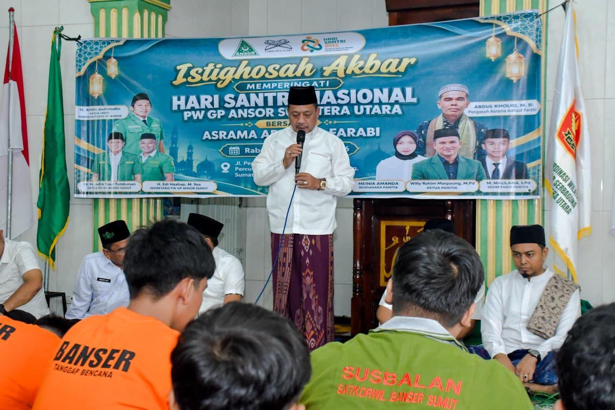 Dedikasi Santri untuk Negeri Jadi Sorotan Ketua PWNU Sumut