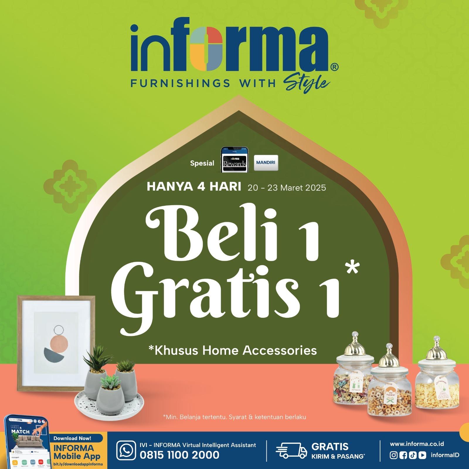 PROMO BELI 1 Gratis 1 Belanja Accessories di Informa
