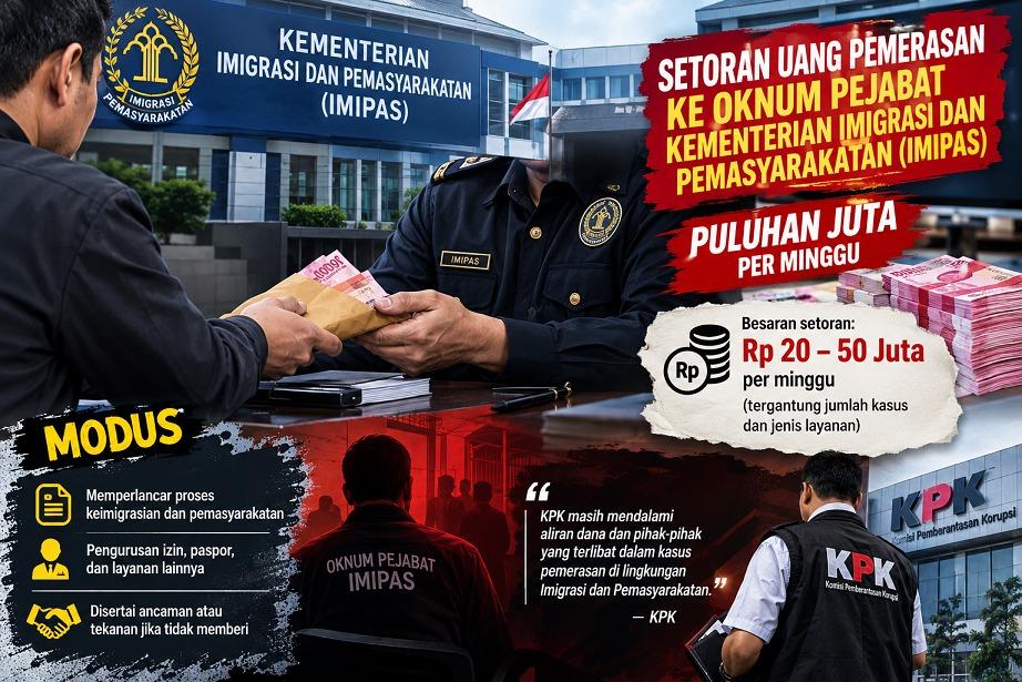 Bongkar Jatah Pejabat Imigrasi, Ajudan Menteri Kantongi 100 Juta Sebulan!