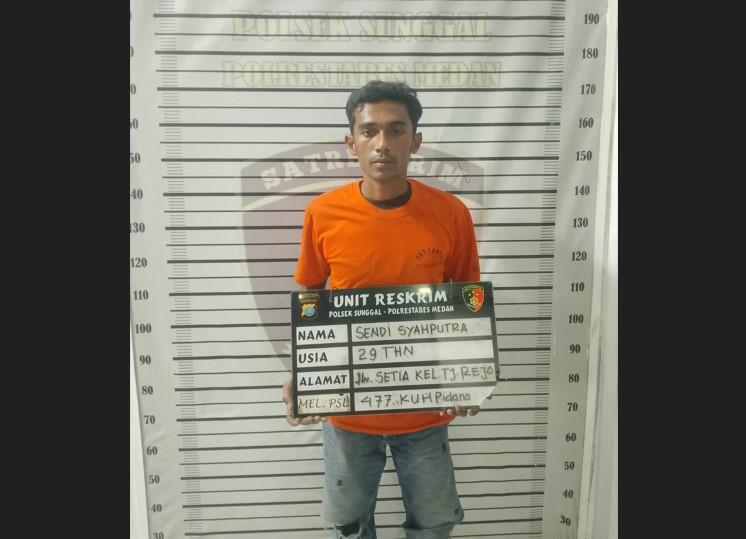 Nongkrong di Warung, Pelaku Curanmor Diciduk Polsek Sunggal