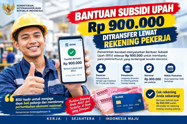 Cara Cek BSU 2026 Rp900 Ribu Pakai NIK Lewat Aplikasi JMO