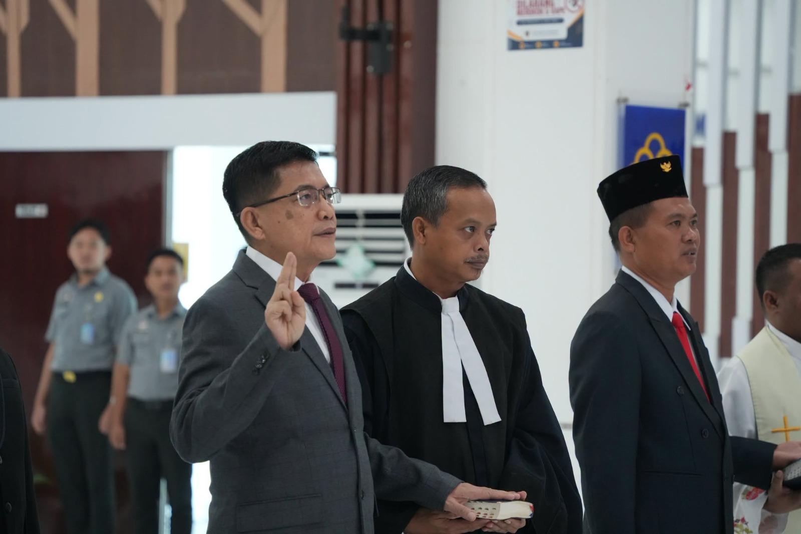 Lantik 7 Pejabat, Kakanwil Kemenkum Sumut Tuntut Integritas Hukum
