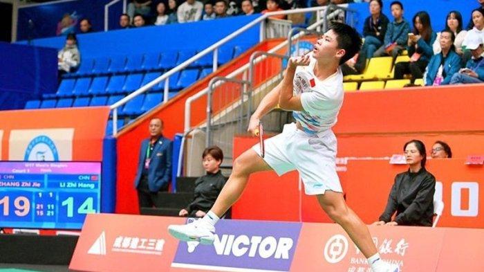Pebulu tangkis tunggal putra China, Zhang Zhi Jie.