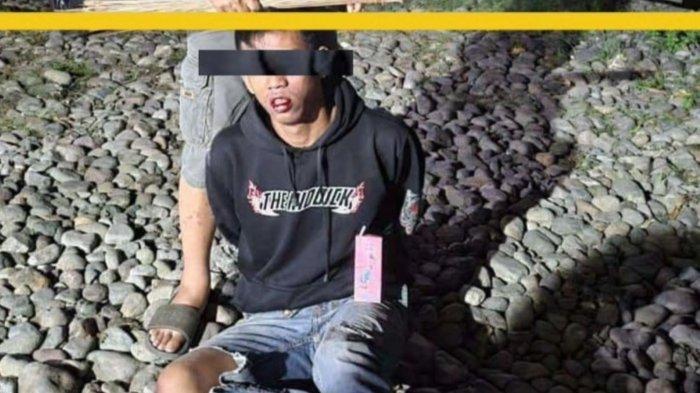 Tangkap layar postingan Instagram @infokejadiandemak, foto terduga pelaku pembunuhan perempuan bertato kupu-kupu yang ditemukan di Desa Trimulyo, Kecamatan Guntur, Kabupaten Demak.