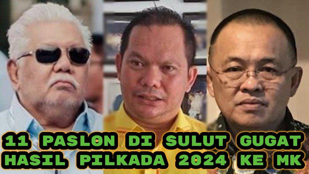 Inilah sebelas pasangan calon kepala daerah di Sulawesi Utara (Sulut) yang mengajukan pemohon gugatan hasil Pilkada 2024 ke Mahkama Konstitusi (MK).