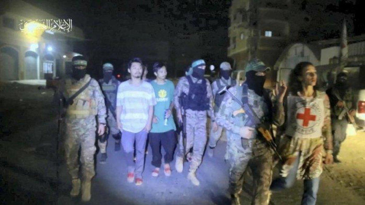 14 sandera asal Israel dan 3 warga asing asal Rusia serta Thailand kembali dilepas militan Hamas.