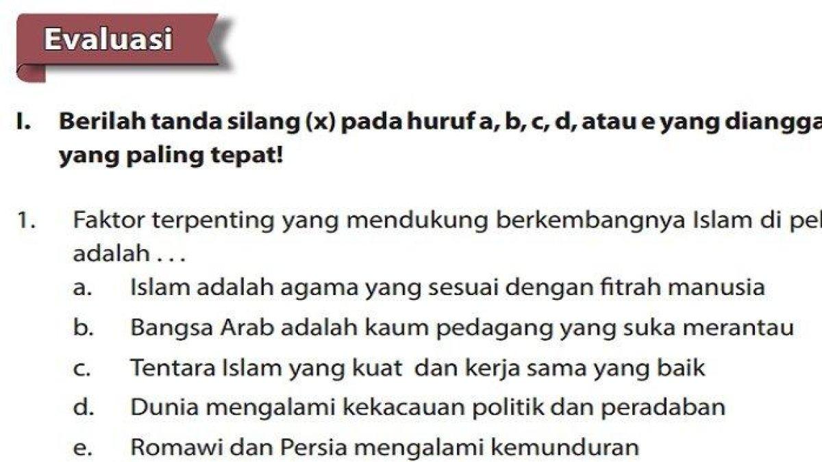 Kunci Jawaban PAI Kelas 12 Halaman 255, 256, 257 Evaluasi Bab 10