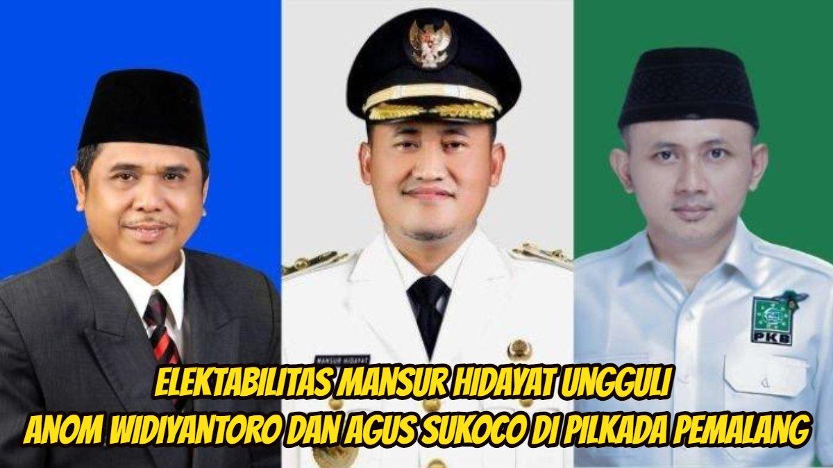 3 Cabup Pemalang, Agus Sukoco (kiri), Mansur Hidayat (tengah) dan Iskandar Ali Syahbana (kanan).