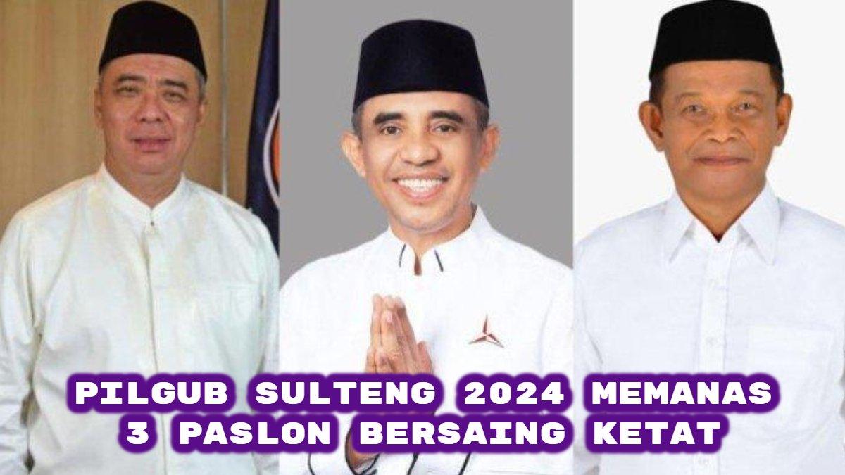 Berikut hasil survei elektabilitas terbaru Pilkada Sulawesi Tengah (Sulteng) 2024: Rusdy Mastura-Sulaiman, Ahmad Ali-Abdul Karim & Anwar Hafid-Reny