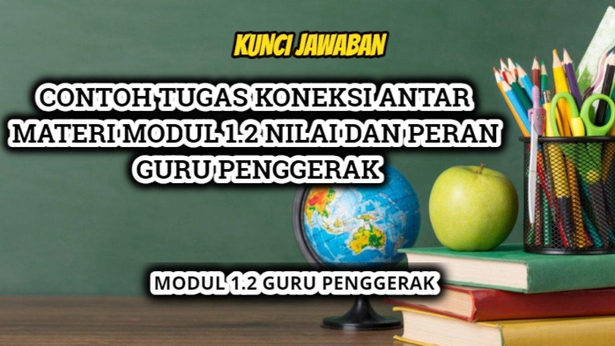 4  contoh tugas koneksi materi Modul 1.2 Nilai dan Peran Guru Penggerak menggunakan refleksi model 4P.