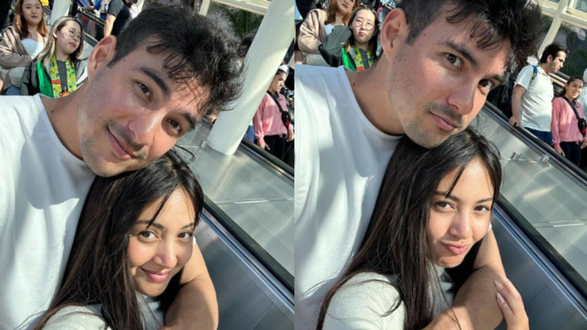 Kemesraan Tyler Bigenho dengan Aurelie Moeremans.