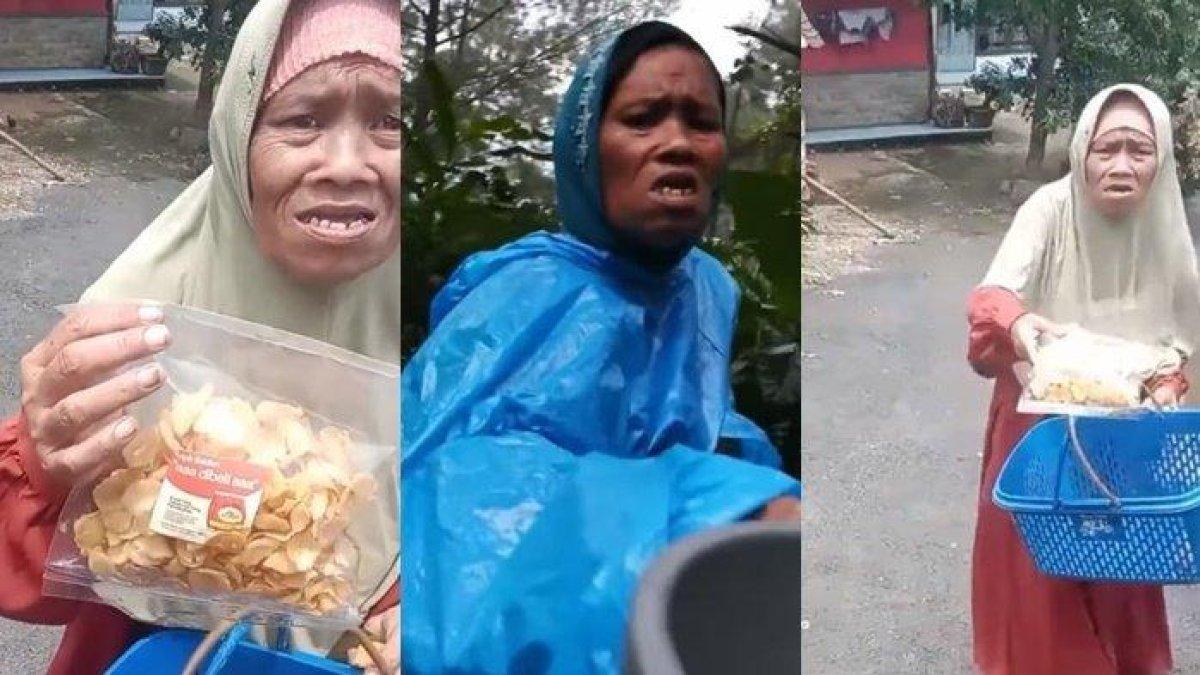 'Aa Dibeli Aa' Jargon baru Baliah setelah tidak lagi mengemis, kini jualan jajanan atau snack lokal.