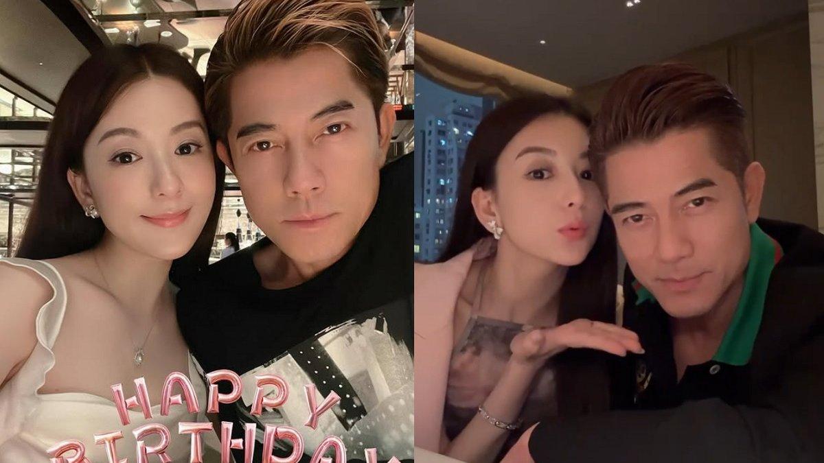 ISTRI AAROK KWOK - Kolase foto Aaron Kwok dan Moka Fang diambil dari Instagram @mokafy. Aaron Kwok hadiahi Moka Fang uang Rp 206 miliar gegara hamil anak ketiga