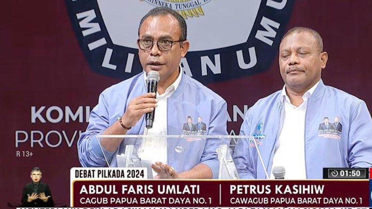 Pasangan Abdul Faris Umlati-Petrus Kasihiw (ARUS) di Pilkada Papua Barat Daya.