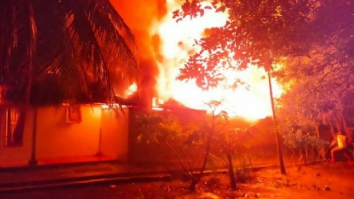 Acara ngunduh mantu anak eks anggota DPRD di Langkat, Sumut terbakar, kini hangus dan berubah duka