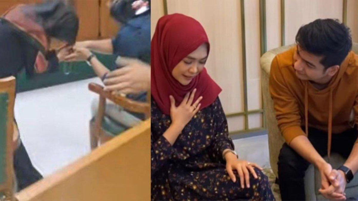 Adab Ria Ricis di tengah proses cerai, masih mau sungkem dengan Teuku Ryan saat sidang.
