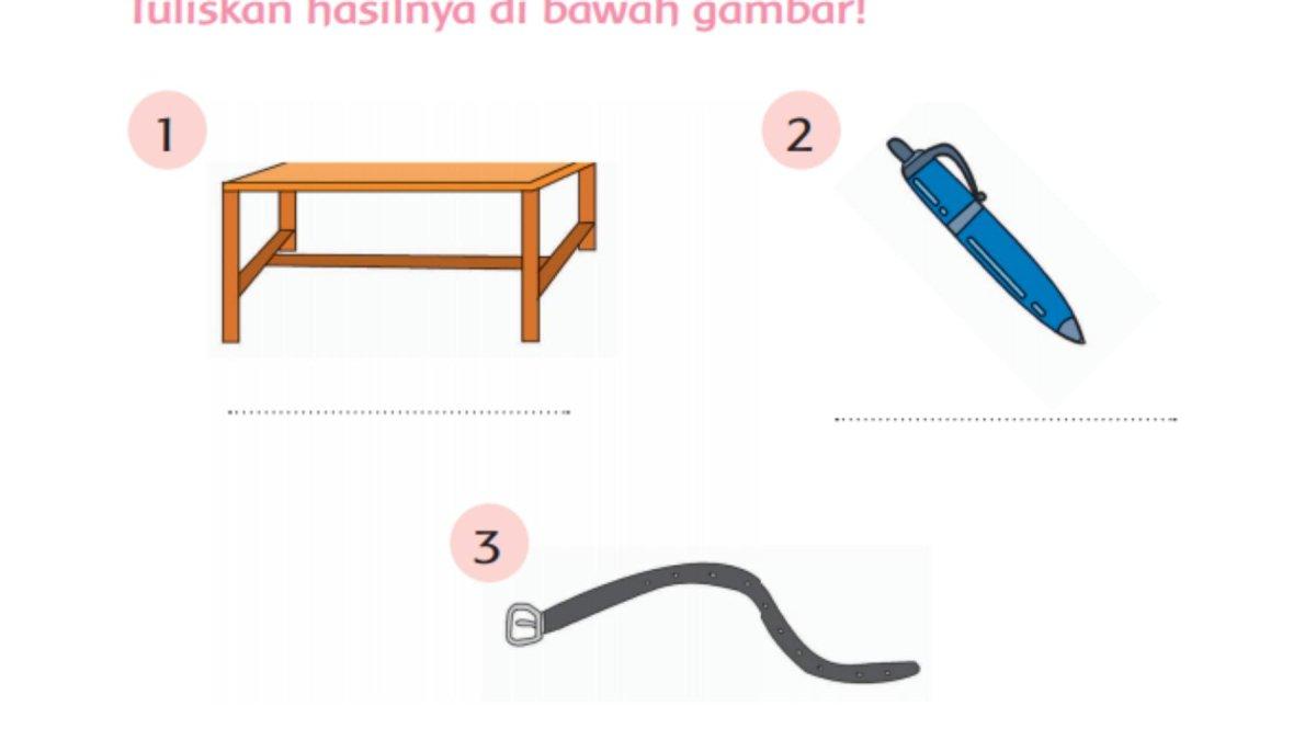 Adakah benda-benda seperti gambar? Ukurlah panjang benda tersebut!