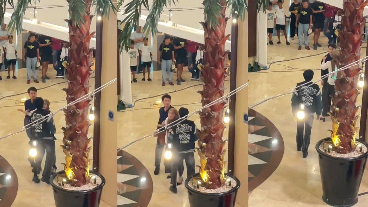 DIMAS DAN KIESHA - Kolase foto diambil dari TikTok @ks.siera merekam adegan syuting Dimas Anggara dan Kiesha Alvaro. Adegan inilah yang jadi awal mula Dimas disebut gampar Kiesha