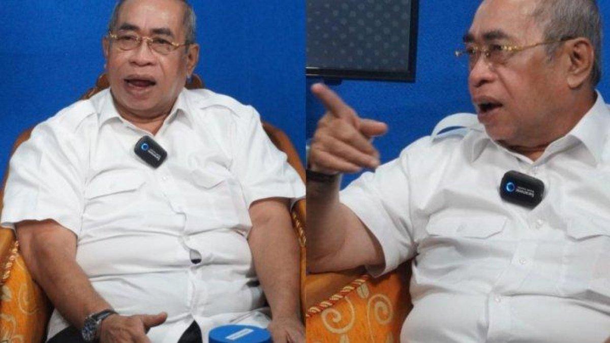 100 HARI KERJA - Adhan Dambea saat tampil di podcast TribunGorontalo.com, Kamis (7/7/2022) malam.