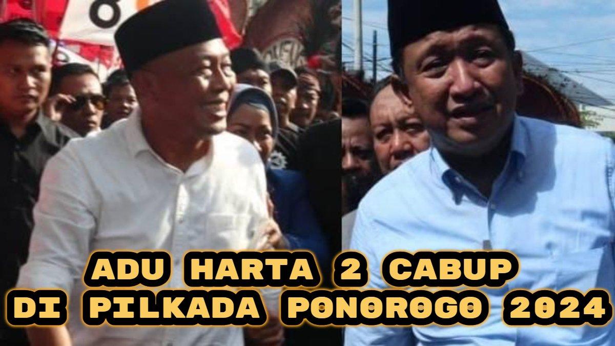 Berikut adu harta kekayaan dua calon Bupati di Pilkada Ponorogo 2024. Ipong Muchlissoni vs Sugiri Sancoko, siapa terkaya?