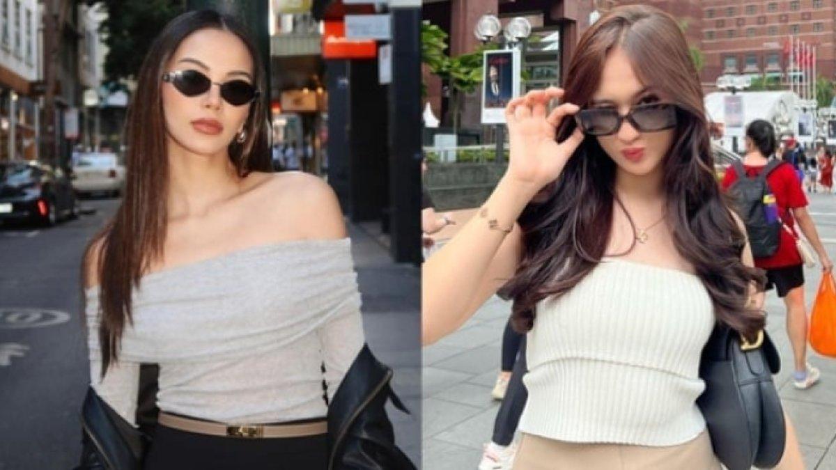 Adu gaya Laura Moane dan Alyssa Daguise