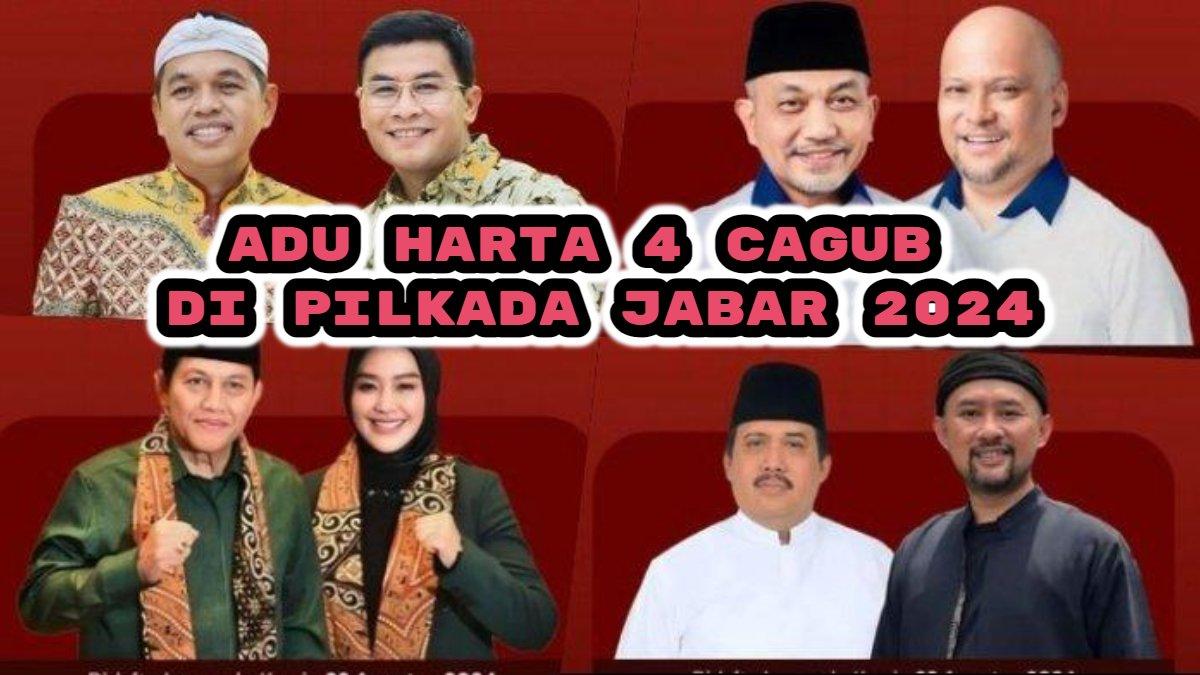 Berikut adu harta kekayaan calon Gubernur di Pilkada Jawa Barat (Jabar) 2024. Acep Adang vs Jeje Wiradinata vs Ahmad Syaikhu vs Dedi Mulyadi.