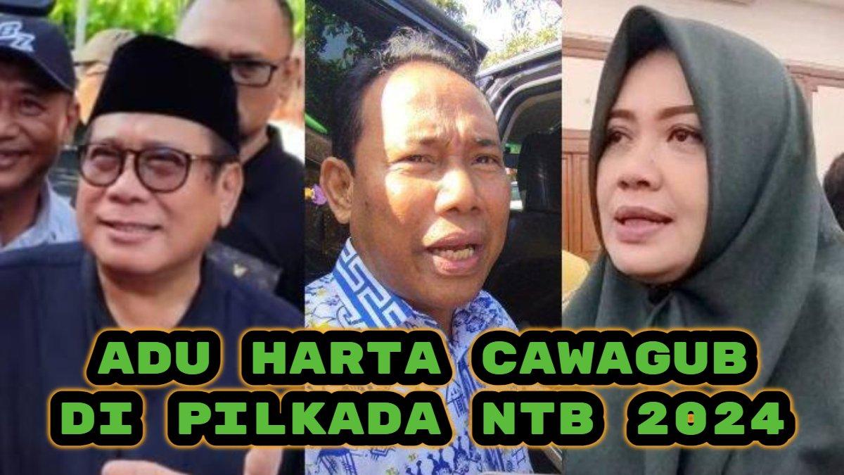 Berikut adu harta kekayaan calon Wakil Gubernur Nusa Tenggara Barat (NTB) 2024, Suhaili vs Musyafirin vs Indah, Siapa Terkaya?