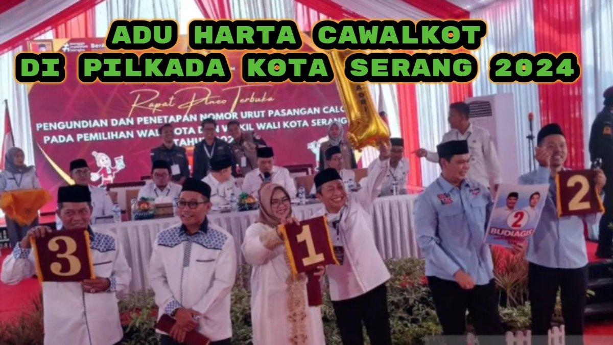 Adu harta kekayaan calon Wali Kota di Pilkada Serang 2024. Ratu Ria Maryana vs Budi Rustandi vs Syafrudin, siapa paling tajir?