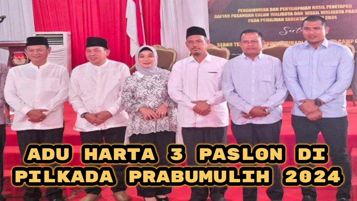 Berikut adu harta kekayaan pasangan calon (paslon) di Pilkada Prabumulih 2024.