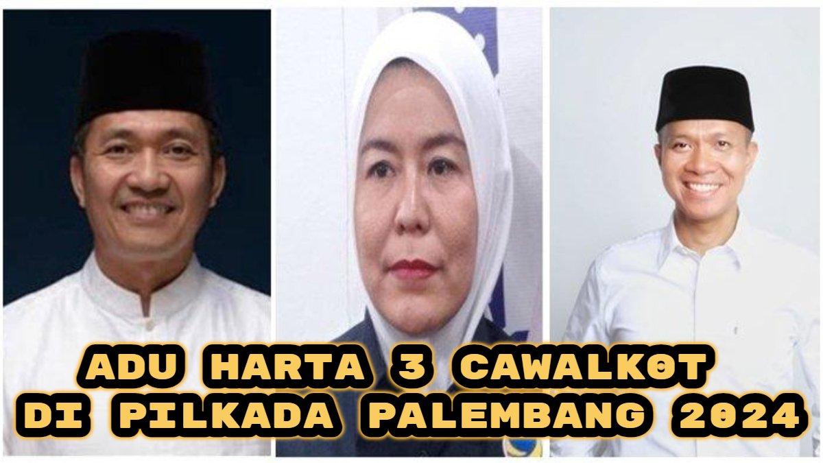 Berikut adu harta kekayaan tiga pasangan calon Wali Kota dan Wakil Wali Kota di Pilkada Palembang 2024: Fitrianti vs Ratu Dewa vs Yudha, Siapa Terkaya