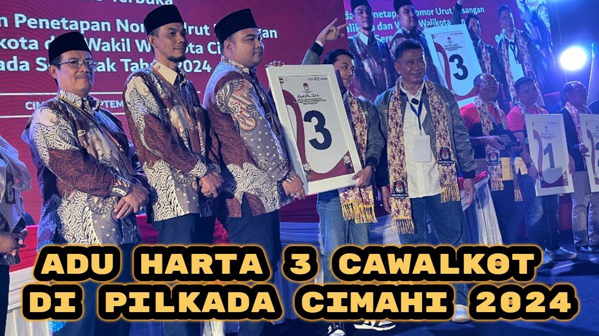 Adu harta tiga calon Wali Kota di Pilkada Cimahi 2024. Dikdik Suratno Nugrahawan vs Ngatiyana vs Bilal Insan Muhammad Priatna, siapa paling kaya?