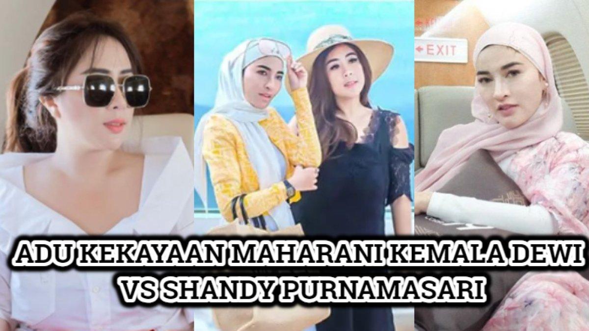 Adu kekayaan Shandy Purnamasari (kanan) dan Maharani Kemala Dewi (kiri), dua bos MS Glow yang diduga pecah kongsi.