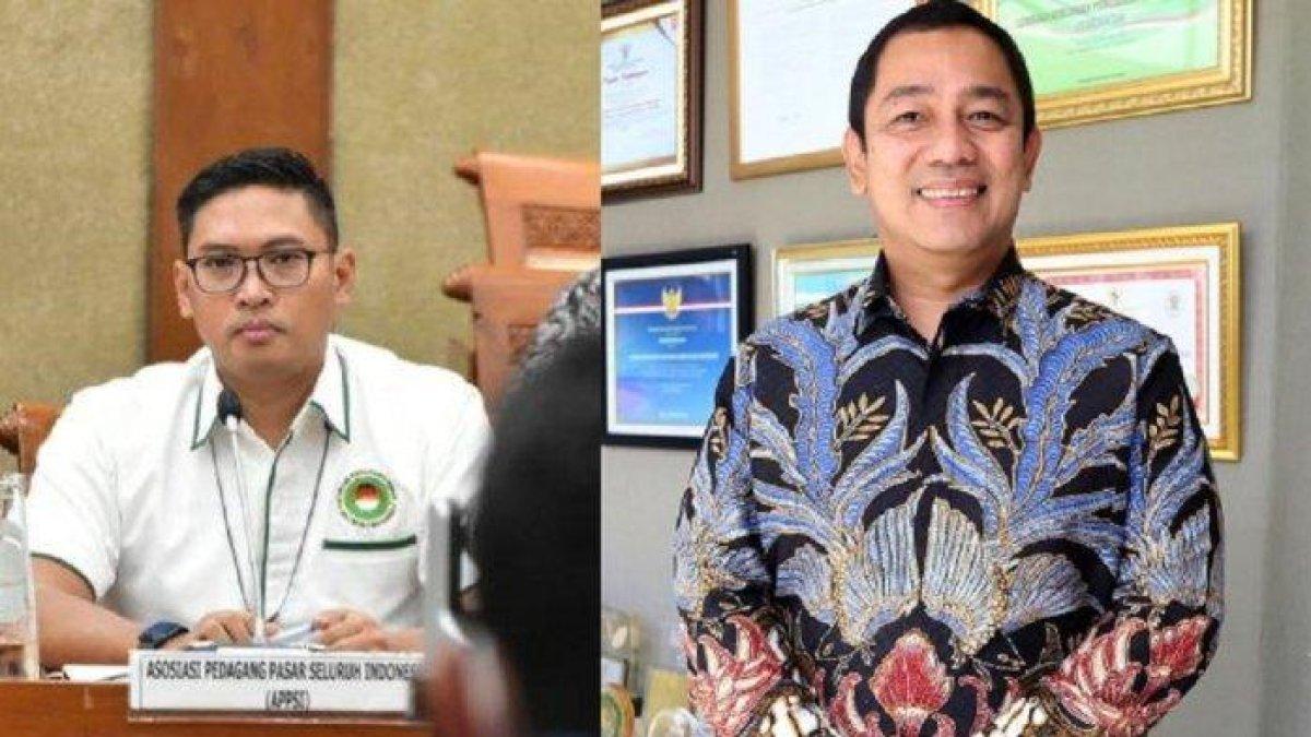 Adu sepak terjang antara Sudaryono (kiri) dan Hendrar Prihadi (kanan)