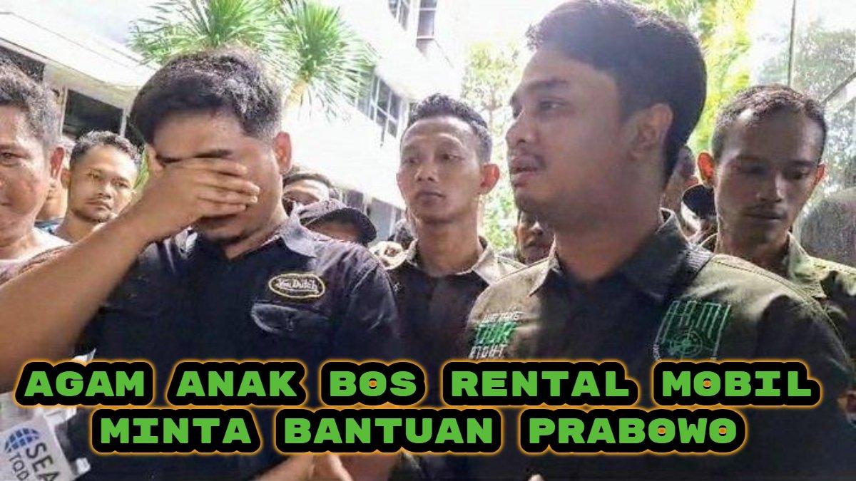 Sang ayah Ilyas Abdurahman jadi korban penembakan, Agam Muhammad Nasrudin (26) anak bos rental mobil minta bantuan Presiden Prabowo Subianto.