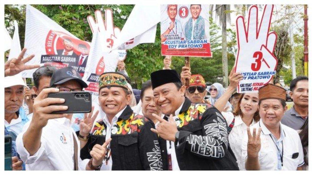 Agustiar Sabran-Edy Pratowo nomor 3 Pilkada Kalteng 2024