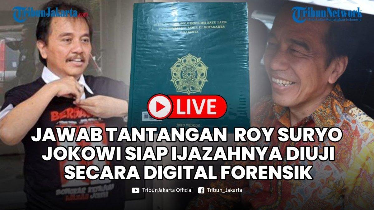 POLEMIK IJAZAH JOKOWI - Capture YouTube Tribun Jakarta menampilkan Jokowi yang menyanggupi uji forensik ijazahnya. Ahli forensik menjelaskan bagaimana proses pembuktian ijazah Jokowi asli atau palsu