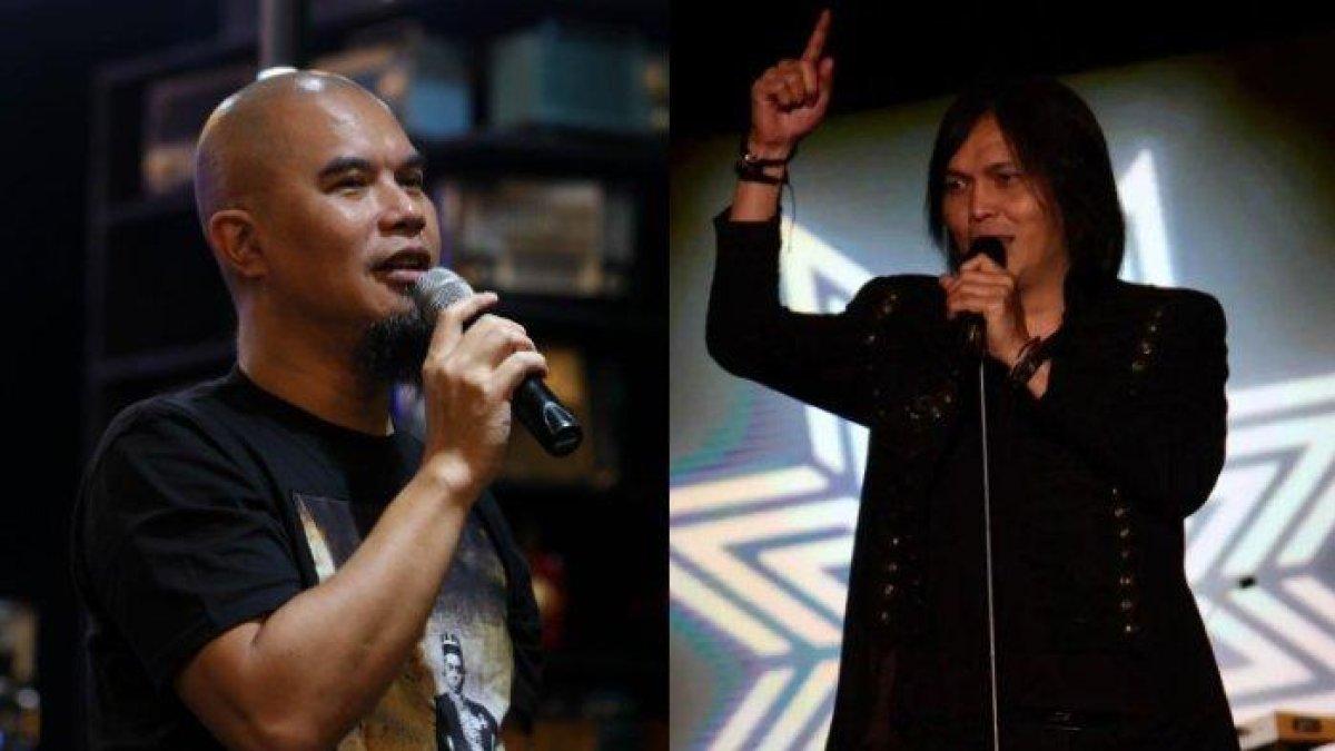 Ahmad Dhani (kiri) dan Once Mekel (kanan) menjadi caleg di masing-masing dapil, perolehan suara sementara meninggalkan Anang Hermansyah.