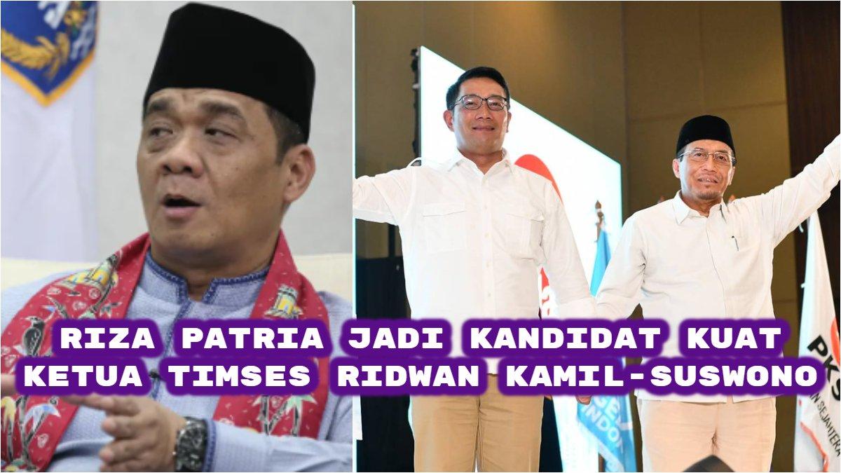 Berikut bocoran ketua tim sukses (timses) Ridwan Kamil-Suswono di Pilkada Jakarta 2024. Ahmad Sahroni mundur, Ahmad Riza Patria jadi kandidat terkuat.