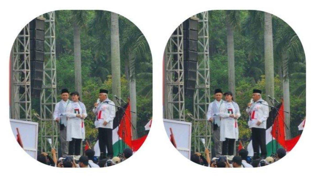 Aksi bela Palestina di Monas, Jakarta Pusat