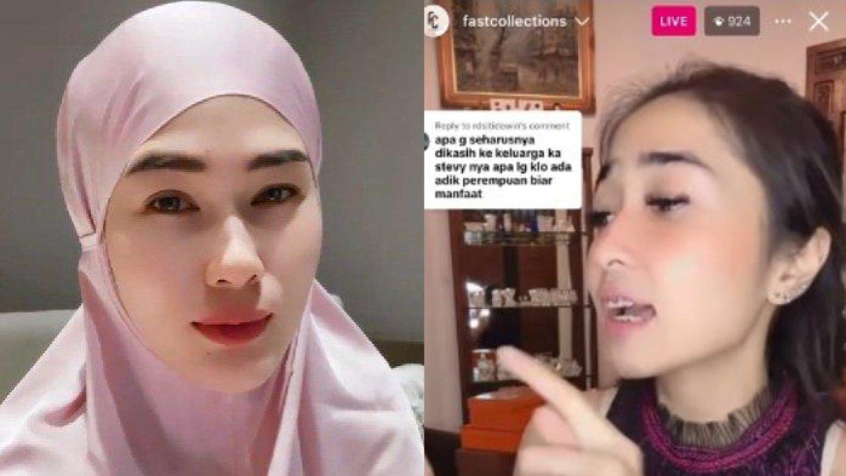 Amanda ramai dihujat setelah melakukan live tiktok menjual pakaian milik Stevie Agnecya.
