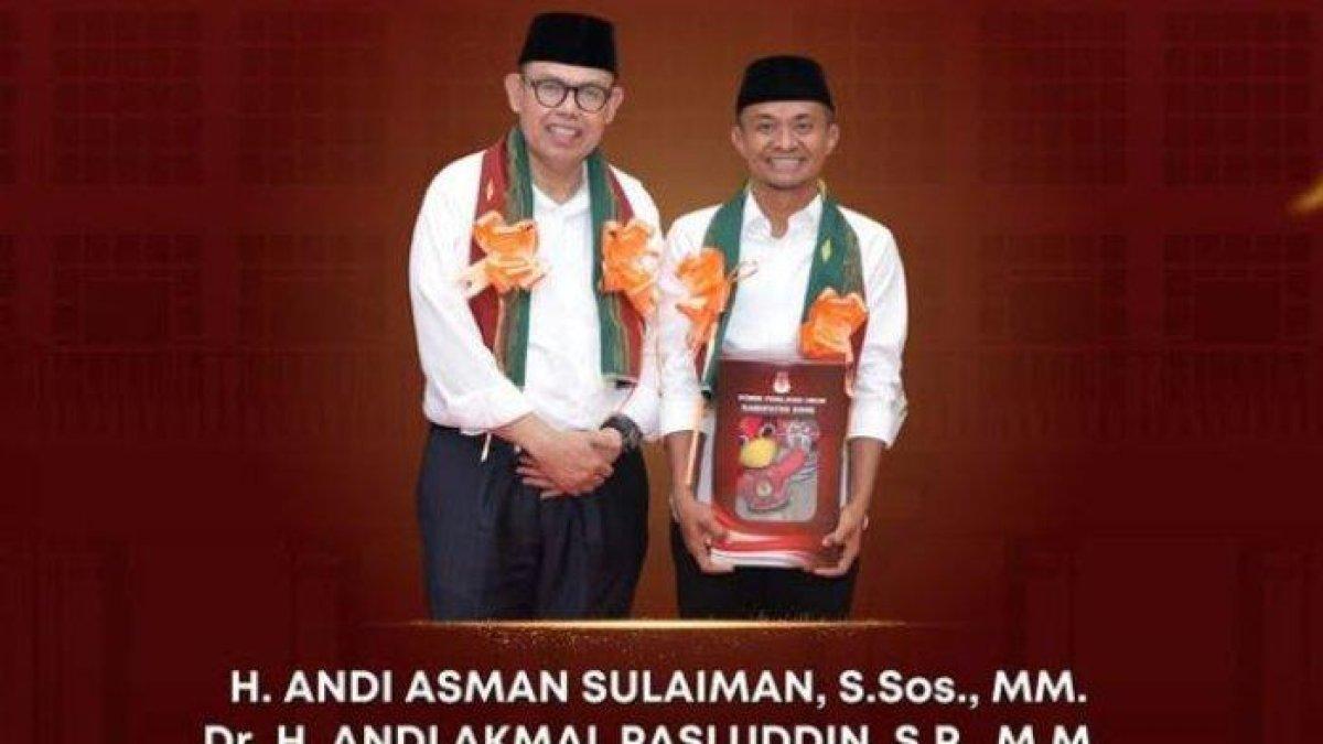 PELANTIKAN KEPALA DAERAH - Tangkapan layar dari Instagram @kpu_bone, Jumat (31/1/2025) Andi Asman Sulaiman dan Andi Akmal Pasluddin jadi Kepala Daerah Terpilih Bone 2024.