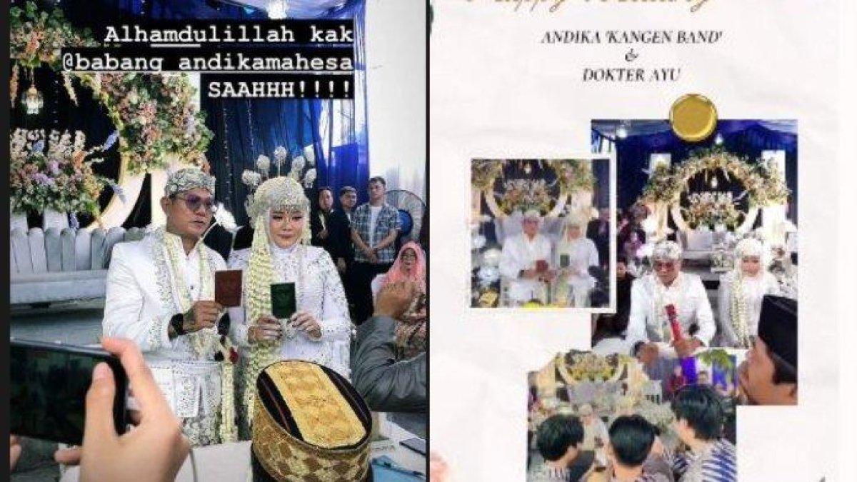 Andika Kangen Band menikah dengan dokter